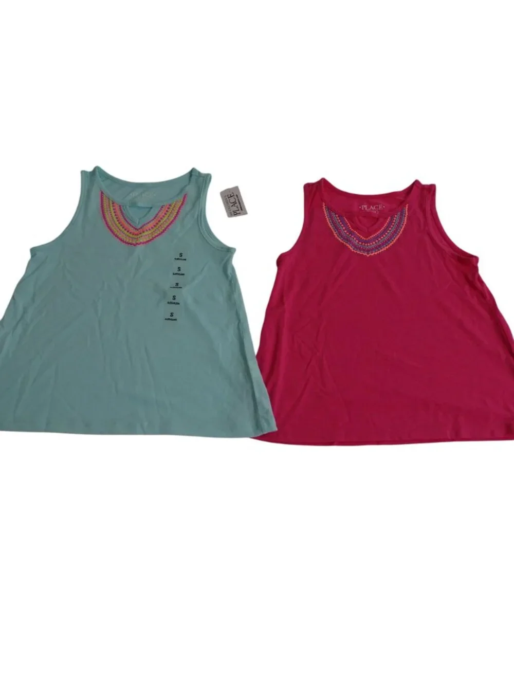 Lot of 7 The Childrens Place Girls Size S 5 6 Tank Tops T-Shirt Casual Summer - Picture 5 of 9